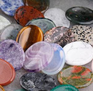 Natural Healing 35x45mm Worry Pocket <strong>Stone</strong> Crystal Thumb Gemstone Crystal Massage <strong>Chakra</strong> Worry <strong>Stone</strong> - Product Image 3