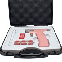 Profession elle No Pain Safe Ohren Piercing Gun Ohren Pierced Kit Schwarz Edelstahl Piercing Maschine Fabrik Großhandel