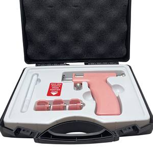 Profesional sin dolor seguro orejas <span class=keywords><strong>Piercing</strong></span> pistola orejas perforadas Kit negro Acero inoxidable <span class=keywords><strong>Piercing</strong></span> máquina fábrica al por mayor - Product Image 2