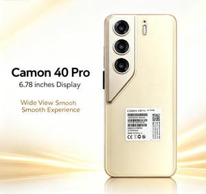 โทรศัพท์มือถือ Camon 40 Pro หน้าจอ AMOLED ขนาด 6.78 นิ้ว อัตรารีเฟรช 120Hz สมาร์ทโฟน 5G รองรับซิมคู่ ระบบปฏิบัติการ Android 14 Octa Core ความจุ 512GB - Product Image 1