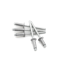 Rivet Pop de bonne qualité en aluminium galvanisé en acier au carbone Rivet aveugle à tête ronde plate à extrémité ouverte
