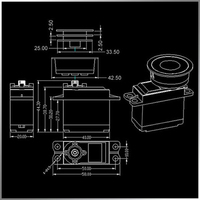 Yate RC KingmaxSW4805-4PA para Niños con Potente Motor Servo sin Escobillas, Cabrestante Servo de Plástico, Vela, para Mayores de 14 Años