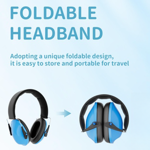 GS130 повязка на голову Складная шумоподавляющая Защита слуха детская Регулируемая Защита для ушей наушники для сна детские наушники защитные наушники - Product Image 4
