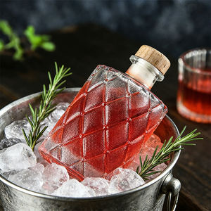 Bouteilles en verre personnalisées, uniques, vides, rondes, de luxe, 150 ml, 200 ml, pour <span class=keywords><strong>liqueur</strong></span>, gin, vin de fruits, boissons, spiritueux, <span class=keywords><strong>rhum</strong></span> - Product Image 3