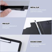 Carpeta Portapapeles Plegable A4 de PP con Logotipo Personalizado, con Bolsillo, Plegable 360 Grados, para Suministros de Oficina y Hospital