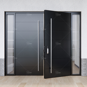 UK Standard ultima progettazione resistenziale Villa casa più grande attivo foglia <span class=keywords><strong>doppia</strong></span> foglia porta d'ingresso in alluminio <span class=keywords><strong>doppia</strong></span> porta d'ingresso - Product Image 6