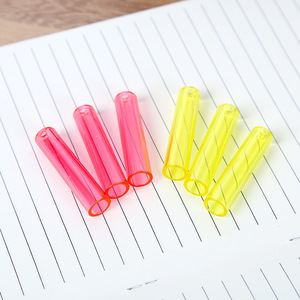 Protector de lápices transparente de color caramelo, tapa de plástico para lápices para estudiantes de primaria, material de papelería, ayuda para la escritura - Product Image 2