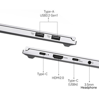 Laptop 14 inci desain baru dengan layar LCD harga rendah Amd R7 Laptop Gaming Seri Bisnis lampu latar sidik jari Hard Drive SSD