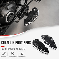 Repose-pieds larges antidérapants CNC pour moto XUAN LIN pour CFMOTO 450CL C