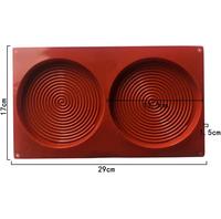 Moule à mousse d'encens anti-moustique de forme ronde à 2 cavités Moule à savon en silicone pour bricolage Moule à base de gâteau