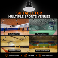 Projecteur LED UFO en gros avec dissipateur thermique en aluminium et diffuseur anti-éblouissement pour entrepôt, salle de sport, gymnase