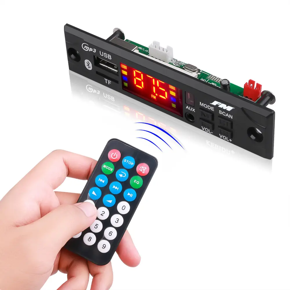Color Screen 5V MP3 Decoder Board Blue tooth 5.0 Wireless Audio Module Support APE USB AUX TF FM Radio For Car accessories