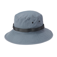Topi Boonie Kustom Lebar, Topi Matahari Outdoor Warna Abu-abu Slate, Jaring Nilon Berventilasi, untuk Memancing, Kemah, Unisex, Grosir