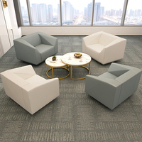 Conjunto de Sofás Modernos para Recepción de Hotel, Oficina, Aeropuerto, Hospital, Sala de Espera, Estilo Industrial Geométrico