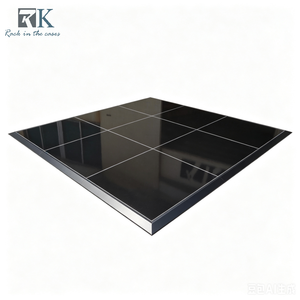Factory Customized Dance Floor Wedding Decoration Party Dance Floor Panels Glossy Black Dance Flooring - Product Image 1
