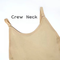 A8194 Justaucorps de danse nude personnalisé en usine, style camisole à bretelles et dos nu, type bikini, pour la classe, les répétitions et la scène