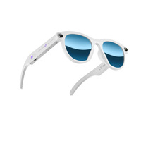 Lunettes Intelligentes IA avec Caméra 5MP pour Photos et Vidéos, Appels, Reconnaissance d'Images, Traduction, Batterie 290mAh, Écologiques, PC1414, IPX-4