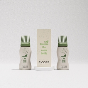 Emballage pour extensions de cheveux, impression personnalisée, flacon applicateur d'huile capillaire vide à presser avec bouchon peigne, 60 ml, 100 ml, 170 ml, 210 ml, 300 ml - Product Image 6