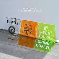 Produits en acrylique personnalisés, panneau publicitaire en acrylique écologique, panneaux sur pied de type A colorés