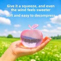 Jouet anti-stress en silicone à montée lente en forme de pomme, directement de l'usine, pomme rouge esthétique pour Halloween, jouet à presser mignon