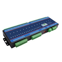 Module de relais de contrôle d'E/S à distance 16 canaux, compatible NPN/PNP, RS485/232 Modbus RTU, 12/24V CC pour le contrôle d'irrigation