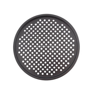 2026 piccole teglie per <span class=keywords><strong>Pizza</strong></span> <span class=keywords><strong>con</strong></span> fori in acciaio forato stampo per <span class=keywords><strong>Pizza</strong></span> padella antiaderente per forno nero - Product Image 2