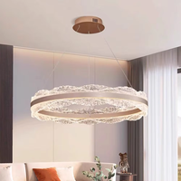 Lustre VH Minimaliste Moderne Haut de Gamme Luxe Motif Vague en Aluminium Nouveau Design pour Salle à Manger Salon Chambre Taille Moyenne