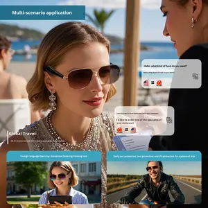 Gafas Inteligentes con Traducción IA en Tiempo Real para Más de 100 Idiomas, Control Táctil, Carga Magnética, Música y Llamadas - Product Image 4