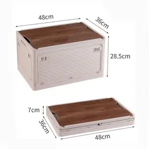 Plastic Cosmetic Portable Folding Car Laundry Powder Game Big Size Transparent Makeup Organizer Bed Outdoor Camping Storage Box