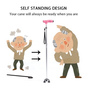 à 3 sections Tri-Base TPR pieds embouts en caoutchouc bouchon poignées led élégant <span class=keywords><strong>cannes</strong></span> <span class=keywords><strong>de</strong></span> canne avec lampe <span class=keywords><strong>de</strong></span> poche - Product Image 5