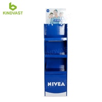 Merchandising carton affichage support de bureau sol papier plateau Promotion compteur Carton affichage pour soins de la peau testeur cosmétique