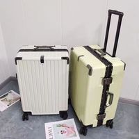 Dernier cri Bagages en aluminium et à fermeture éclair Sac de voyage 3 pièces ABS PC Trolley Case le vêtement de sport convertible Ensemble de bagages