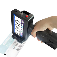 Impresora de Inyección de Tinta Portátil Plc de 12.7mm con Botón de Presión, 600DPI, para Fecha, Código de Barras, Etiqueta QR, Logotipo, Venta al Por Mayor