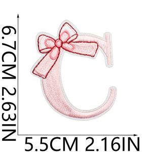 Nuevo Parche Termoadhesivo con Lazo Rosa y Letras para Decorar Ropa, Bolsos y Sombreros de Niñas - Product Image 6