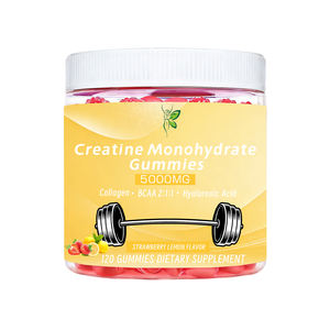 Gummies de créatine monohydrate ODM à marque privée, saveur fraise, pour augmenter la <span class=keywords><strong>masse</strong></span> <span class=keywords><strong>musculaire</strong></span> et améliorer la force - Product Image 1