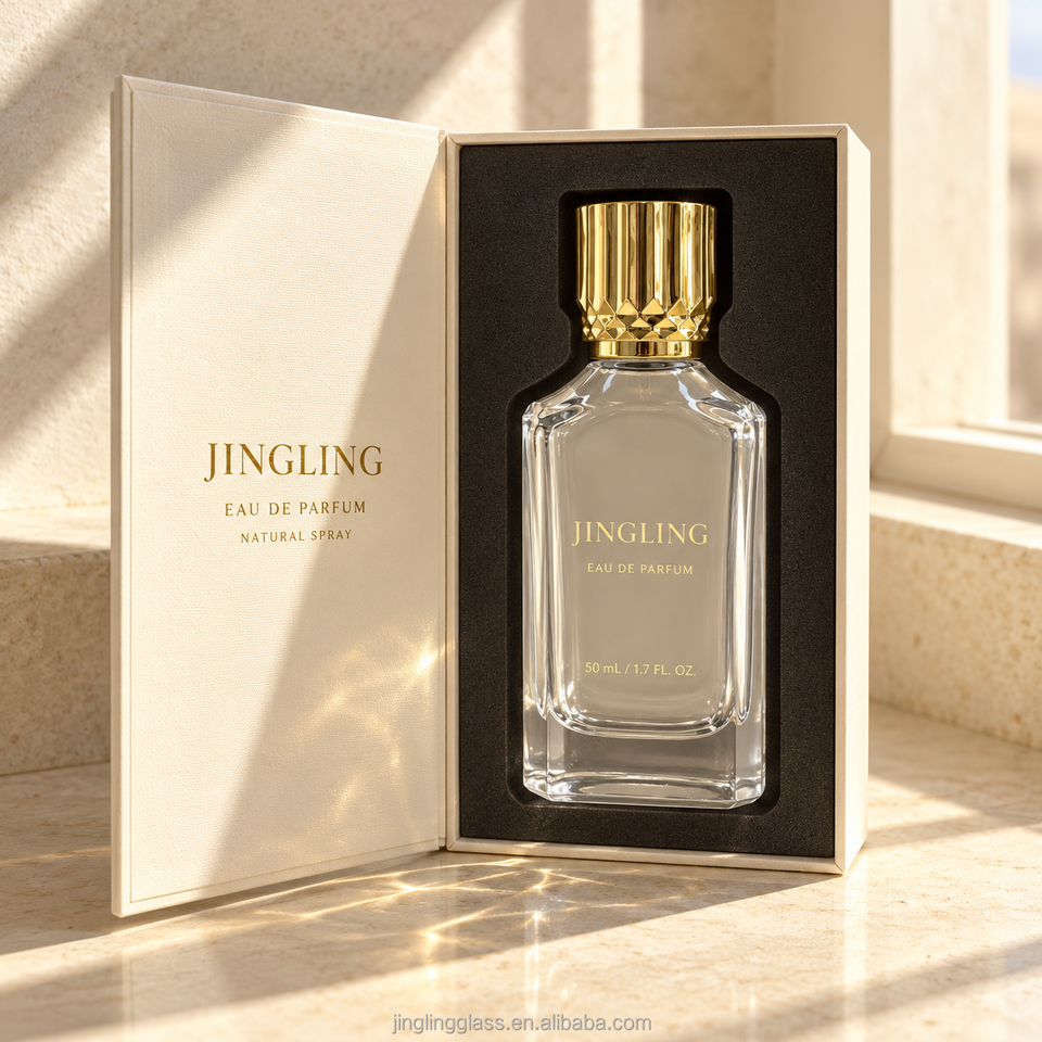Custom 50ml 100ML Empty Perfume Bottle 30ML Clear Polygon Glass ...