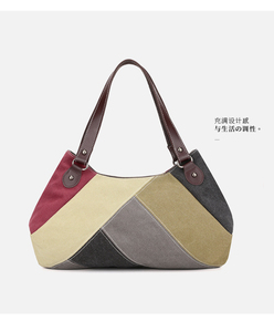 2025 New Arrival Women's Shoulder <b>Bag</b> Trendy Versatile and Stylishly Minimalist Korean-Style <b>Canvas</b> featuring <b>Large</b> Capacity - Product Image 1