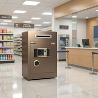 Caja Fuerte Comercial de Acero con Huella Dactilar y Ranura para Dinero, Anti-Arranques, Anti-Taladrado, para Almacenamiento de Efectivo en Tiendas y Oficinas