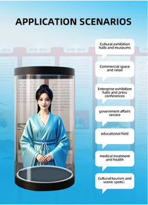 Máy chiếu hiển thị hologram <span class=keywords><strong>3D</strong></span> mới, màn hình trong suốt để bàn, dùng trong nhà, quảng cáo từ xa - Product Image 5