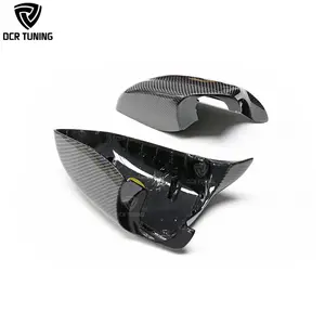 M Look Carbon Fiber Mirror Cover For BMW 5 Series F10 2011-2013 F10 M5 Side-door Mirror Cover Housing Casing Replacement