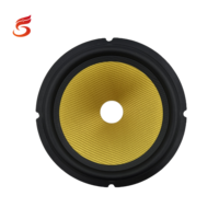 Haut-parleur pièces de rechange amplificateur haut-parleur accessoires 6.5 pouces fibre de verre cône corne bassin bord en caoutchouc