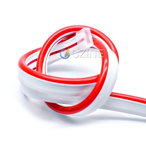 Strip lampu <span class=keywords><strong>Neon</strong></span> silikon murni, Strip cahaya <span class=keywords><strong>Neon</strong></span> lapisan elektro dua sisi 3535 RBG 18W/m 108Leds/m 12V/24V 6*12mm - Product Image 2