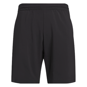 Shorts de sport décontractés pour hommes, imprimés, noirs, à taille haute élastique, imperméables, à séchage rapide, en coton tricoté et polaire - Product Image 1