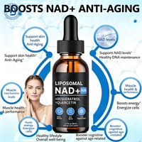 OEM Liposomales Nad + Plus 1000mg Nicotinamide Riboside Resveratrol Liposomal NAD Liquid Drops Supplement NAD Liquid