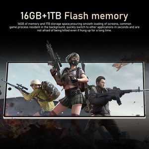 2025 New Original S24 Ultra 5 gam điện thoại thông minh 7.3-inch 4K độ nét cao 16GB + 1TB nhà máy Bán buôn giá điện thoại mặt mở khóa trường hợp - Product Image 2