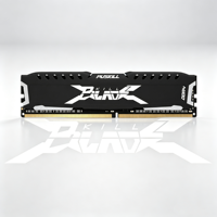Module de mémoire RAM DDR4 pour ordinateur de bureau PUSKILL KillX, dissipateur thermique noir, haute performance pour le jeu, 8 Go, 16 Go, 2666 MHz, 3200 MHz