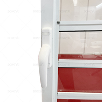 Écran d'insecte de Ventilation mobile haut et bas simple Double vitrage en verre trempé en aluminium persiennes stores fenêtre pour cuisine