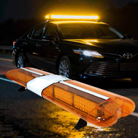 Barra de Luces LED de Advertencia 12V/24V 98W, Luz Estroboscópica de Emergencia para Grúas y Vehículos de Construcción