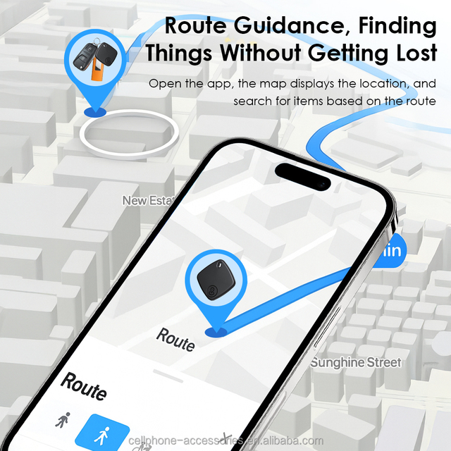 Air Tracker Tag Smart for Tracker Plastic Waterproof GPS Locator for Android/iOS App Package Tracking Device