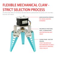 Pince flexible : Main robotique bionique à doigts flexibles, pneumatique adaptative souple, électrique, pince flexible